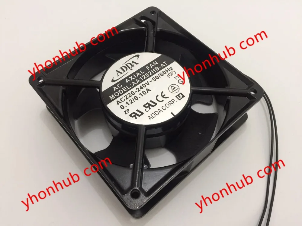 

ADDA AA1282HB-AT AC 220-230V 50/60Hz 0.12/0.10A 120x120x38mm Server Cooling Fan