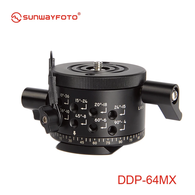 SUNWAYFOTO DDP-64MX Indexing Head for Dslr 360 Panoramic Tripod Head Professional Aluminum  Panoramic Tripod  Head Indexing Head