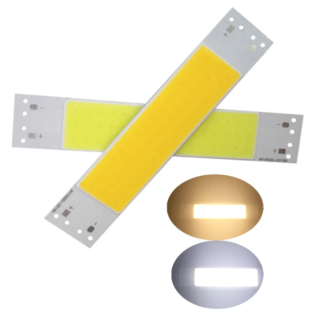 120*20mm LED COB Strip module Light Source Lamp 500mA 9-11V DC 5W Chip LED Bulb Warm White 2700K Cold White 6000K