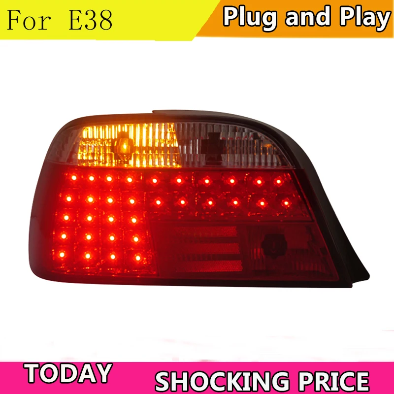 doxa Car Styling for BMW E38 728 730 735 740 750 Rear Lights 1995-2002 E38 LED Tail Light Altis Rear Lamp DRL+Brake+Park+Signal