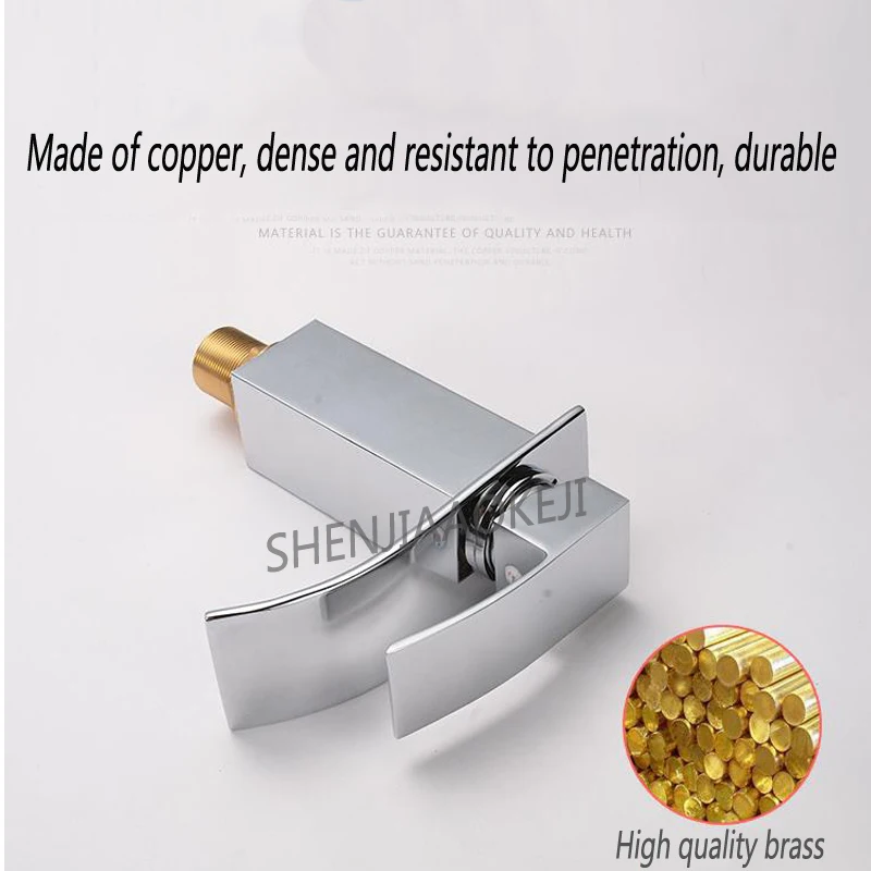 

Смеситель для раковины Quartet KE-7123, смеситель с широким горлышком, умывальник для ванной комнаты, краны для горячей и холодной воды, керамическая пластина, катушка, 1 шт.