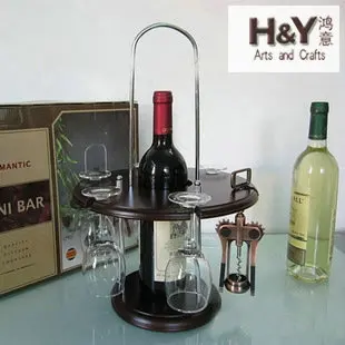 Manufacturers selling wooden wine rack creative wine rack Mini Bar