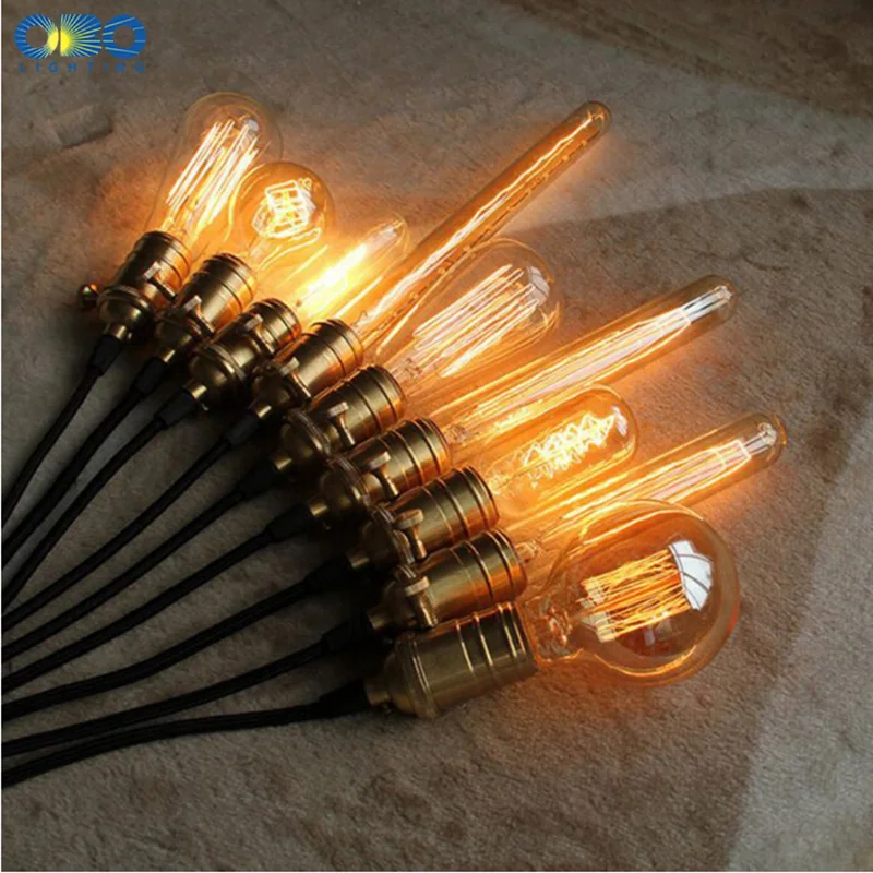 Excellent Decorative Vintage DIY Pendant Lamp Bar/Club/Coffee Shop Indoor Dropping Lighting With Switch Edison Pendant Lights