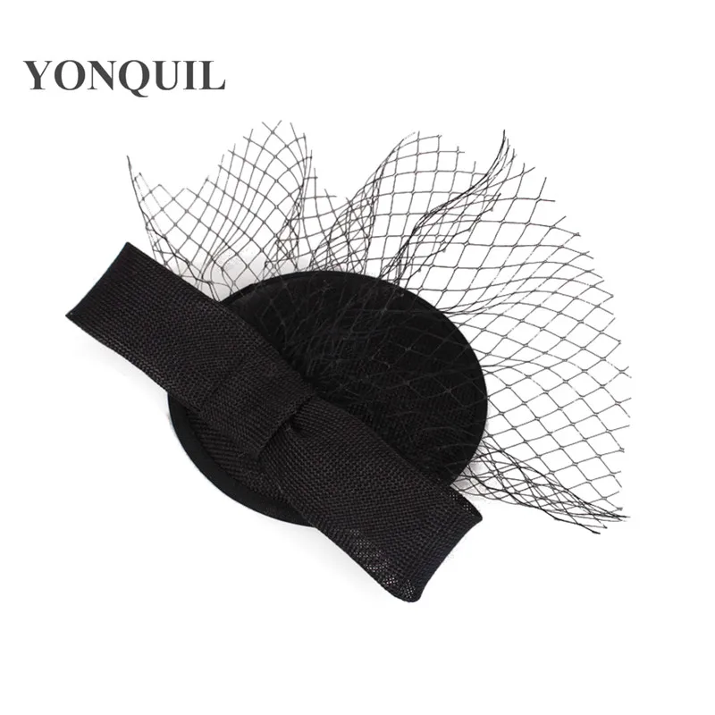 Nhiều Màu Sắc Lựa Chọn Đảng Trà Fascinators Cưới Nón Có Lưới Mạng Che Mặt Chapeau Nón Mũ Cưới Cô Dâu Đảng Mũ Trụ