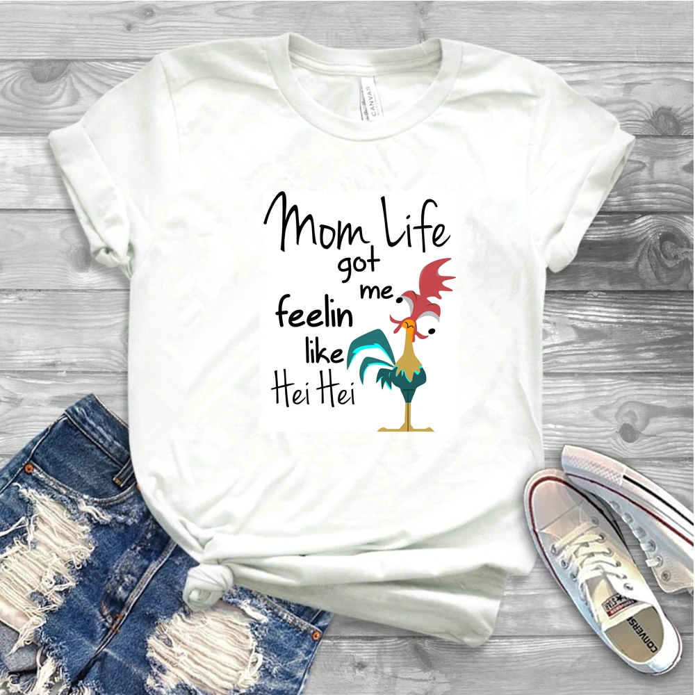 

Women Mom Life Got Me Feelin Like Hei Hei Shirt T-shirt Mom Life Shirt Humor Funny Hei Hei Graphic Tee