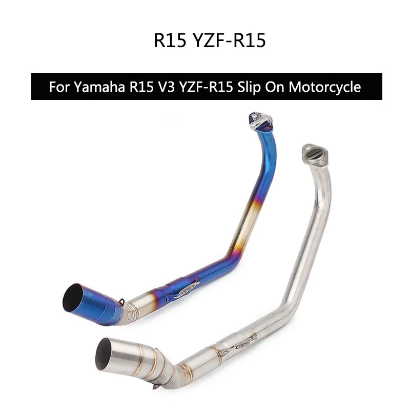 ( Header Pipe ) for Yamaha R15 YZF-R15 V3 2017-2019 Exhaust Pipe Motorcycle Front Mid Link Pipe Slip On 51 mm Muffler Escape