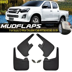 Car Mudflaps For Isuzu D-Max Double Cab RT50 RT85 4WD 11-19 Mud Flaps Splash Guards Mudguards Flap Front Rear Fender Protector