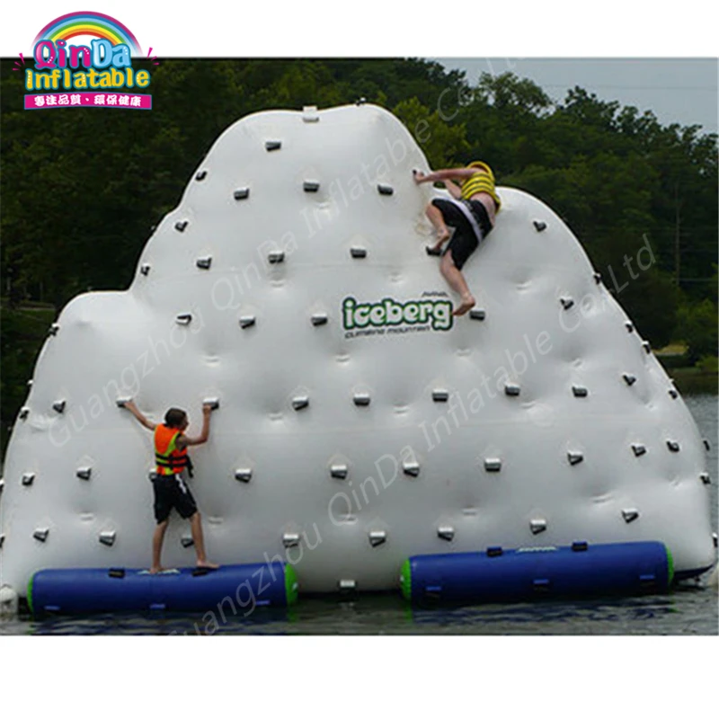 4m*3m*3m Giant Inflatable Water Float Unicorn,Pool Float Inflatable Water Iceberg Floating Platform Mountain With Free Air Pump