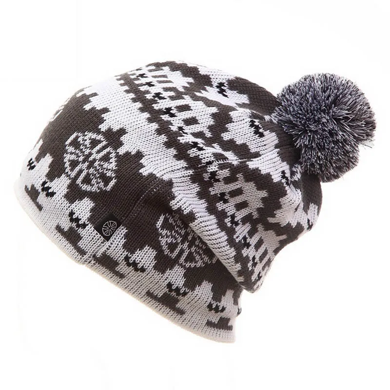 Autumn Winter Ski Hat Snowboard Winter Ski Skating SKULLIES CAPS Hats Beanies Head Warm For Men Woman