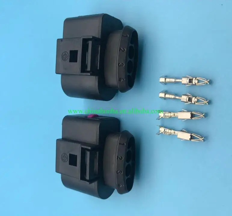 

10 pcs 4 Way 4B0973724 Auto Car Ignition Coil Connector Plug Repair Case 1J0 973 724 1J0973724