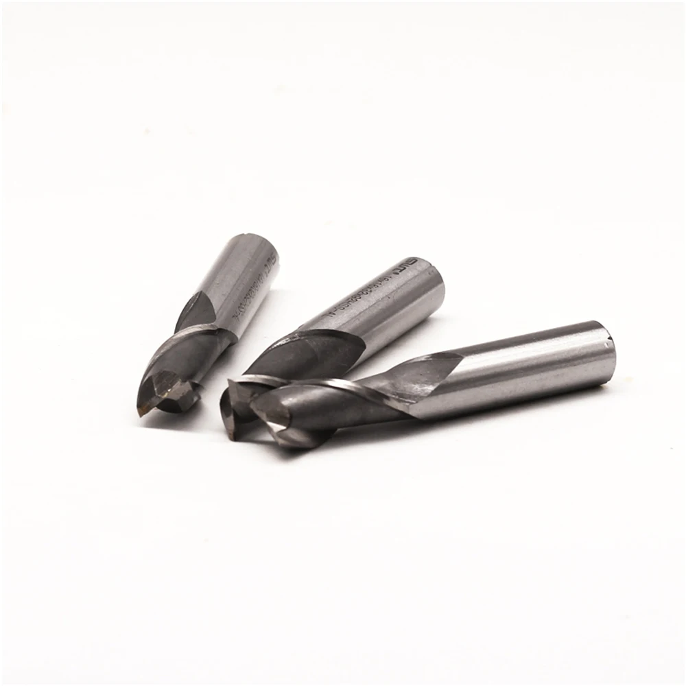 2 Flute HSS Straight Shank End Mill Router Bit 4mm 6mm 8mm 10mm 12mm CNC Machines Cutter Woodworking Tool Milling  Wood Cutter