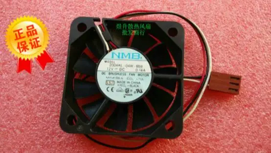 Original NMB 5010 2004KL-04W-B59 DC12V 0.14A 50*50*10MM 3 line slim mute 5CM cooling fan