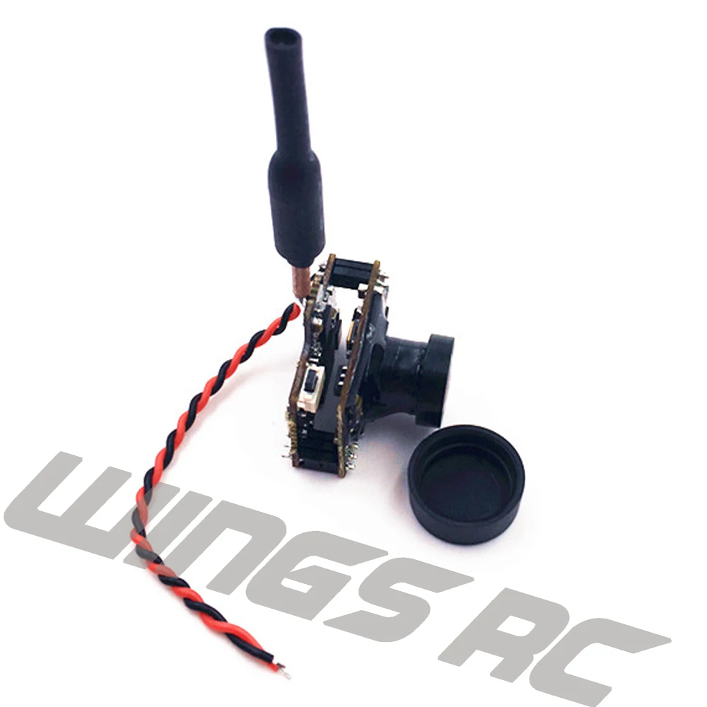 5.8G 40CH VTX 0/25mW/100mW/200mW Switchable 600TVL 1/3 Cmos FPV Micro AIO Camera for FPV Drone Like Tiny Whoop Blade Inductrix