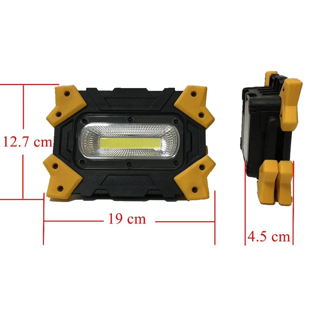 MingRay Portable Flood Light USB Rechargeable 18650 lithium powerful 10W COB Searchlight Worklamp Auto Portatile Spotlight