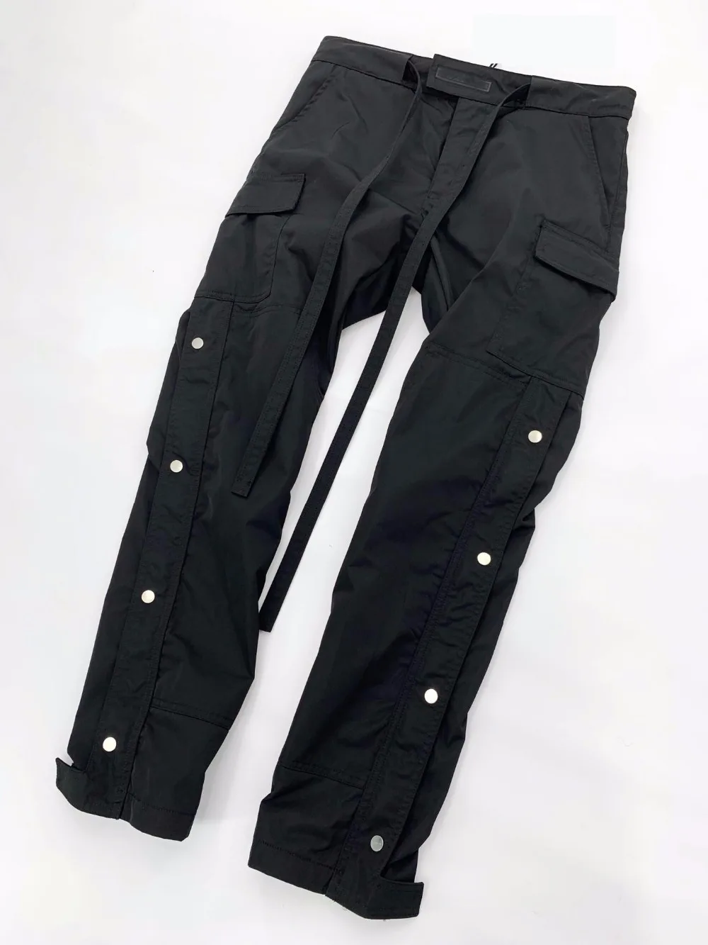 Owen Seak Men Casual Cargo Gothic Men\'s Clothing Sweatpants Spring Autumn Women Solid Loose Drawstring Pants
