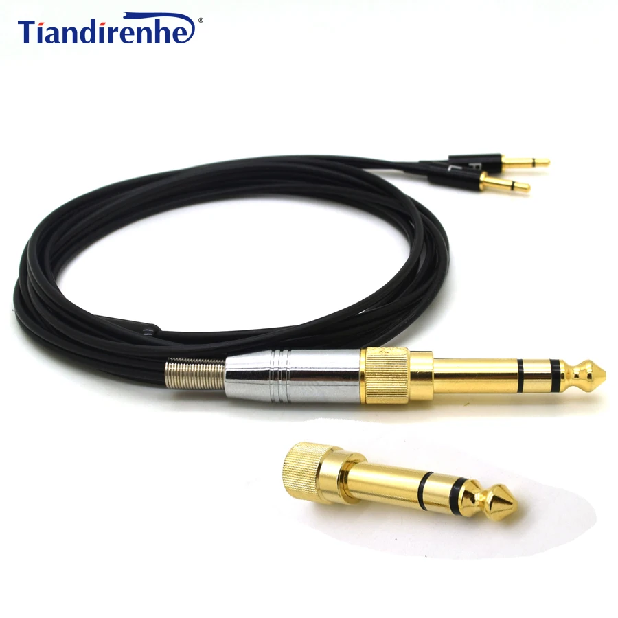 Upgraded Headphone Cable for HD477 HD497 HD212 pro EH250 EH350 Headset for Audioquest Nightow 6.35 / 3.5mm to 2.5mm