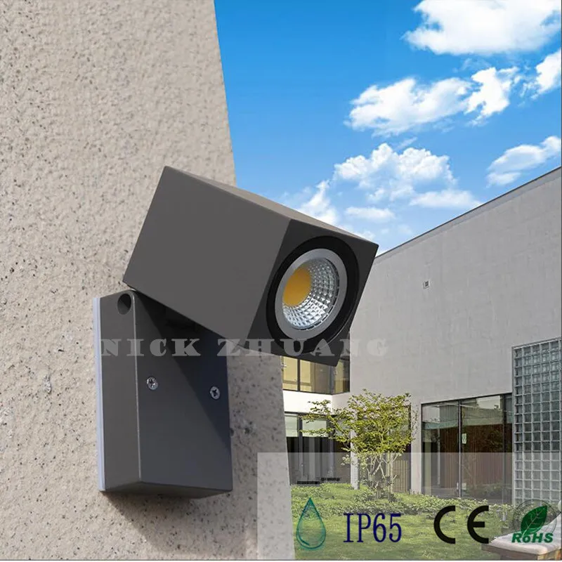 10W COB LED Modern Aluminum Rotated LED Wall Lamp Bedside Lamp Water Proof Outdoor Lamp For Bedroom Balcony