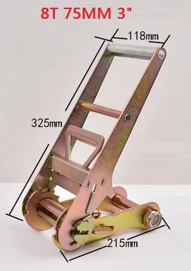 8t-10t-75-100mm、ラチェット式金属部品、ラチェットタイダウン用、貨物積み替え用、貨物結束用テンショナー-締め具合器