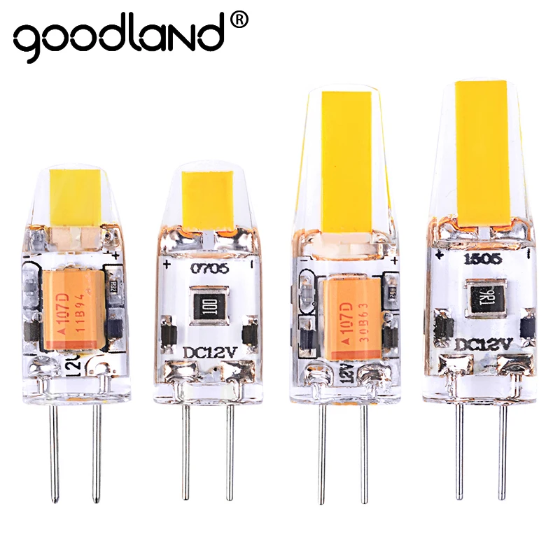 Goodland G4 LED Lamp 3W 6W AC/DC 12V 360 Beam Angle Replace Halogen Lamp Chandelier Lights G4 COB LED Bulb