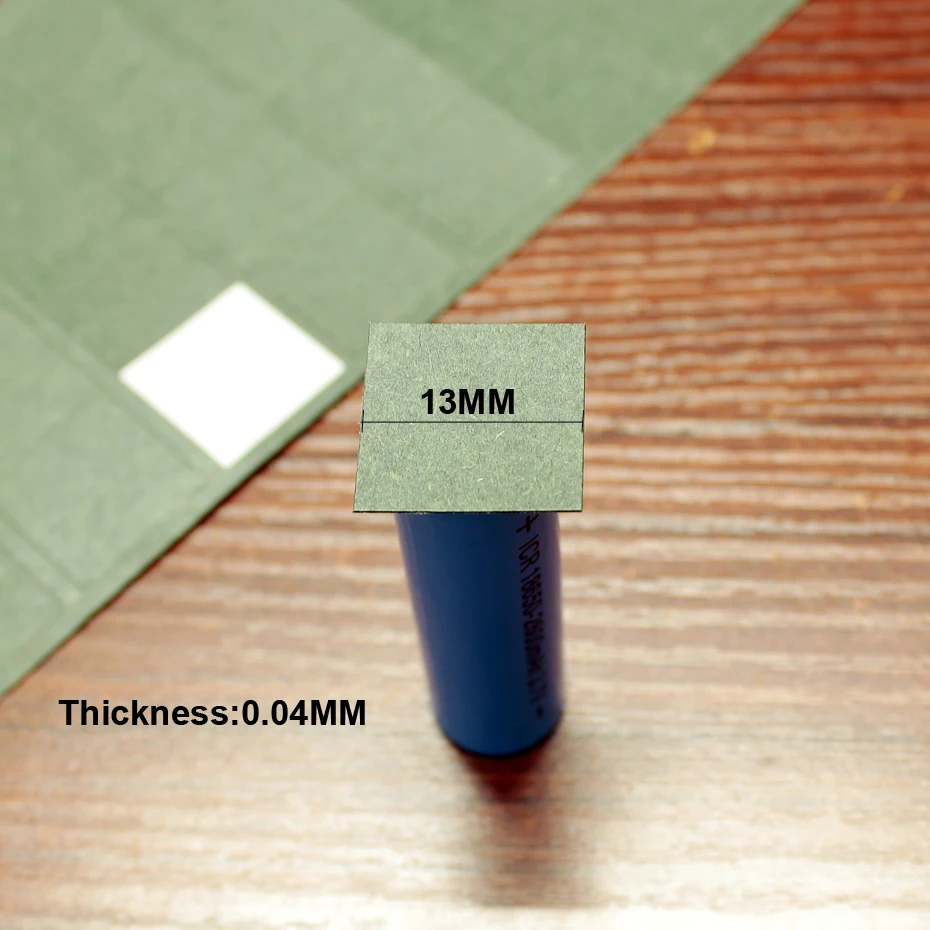 100ピース/ロットリチウム電池パック正方形絶縁パッド14500平方固体絶縁ピース中間子パッケージ大麦紙ガスケット