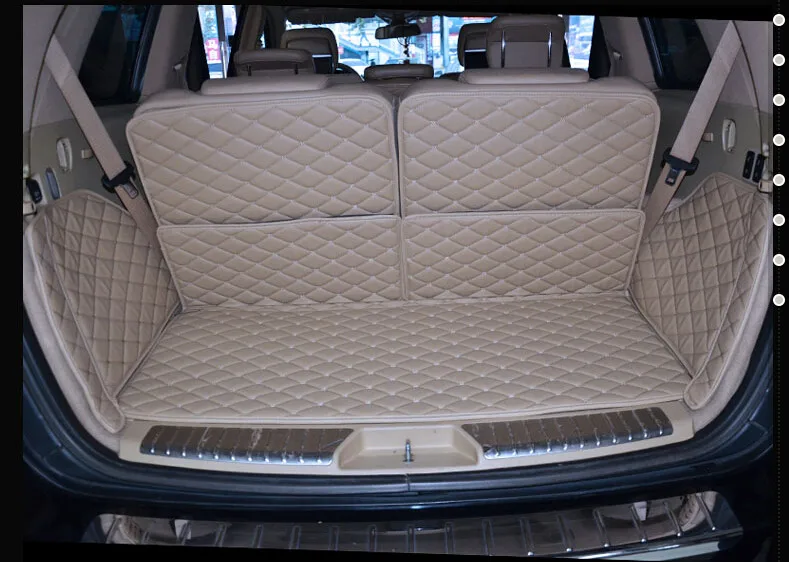 Best mats! Special car trunk mats for Mercedes Benz GLS 63 AMG 7 seats 2019-2016 durable cargo liner boot carpets for GLS63 2017