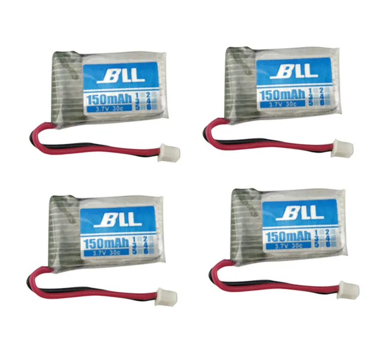 

4Pcs H20 3.7V 150mAh 30C Lipo Battery 3.7V RC Hexacopter Part H20-04