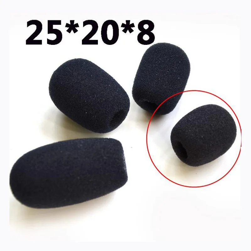 Microphone Windscreen Sponge Small Headset Mic Foam Cover Replacement Cover Telephone Microphone Windshied