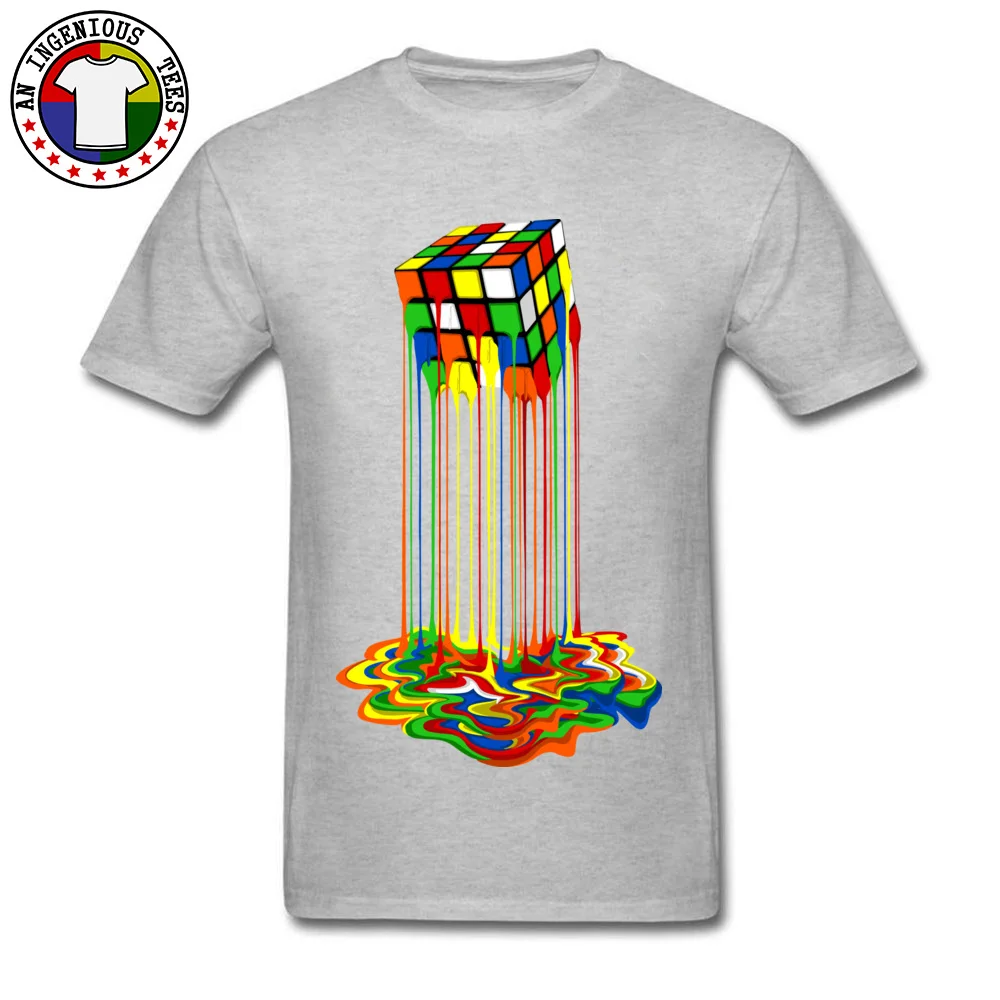 Nieuwe Tshirt Regenboog Abstractie Gesmolten Afbeelding Pure Katoen Jong T-shirt Beste Gift Mannen Tops & Tees Goede Kwaliteit