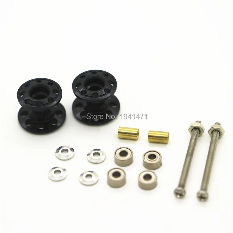 RFDTYGR Double Aluminum Rollers(13-12mm)Customed Parts ForTamiya MINI 4WD Colored Double Aluminum Rollers(13-12mm)2Sets/lot D028