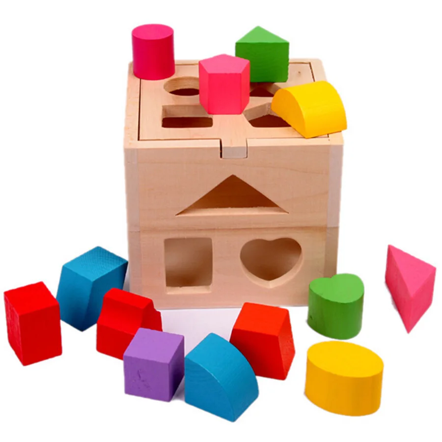 Baby Houten Speelgoed Montessori Brinquedos Educativos kinderen educatief Blokken Speelgoed Leren Onderwijs