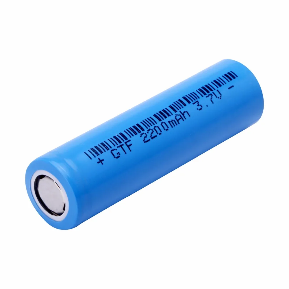 GTF 4 cái 100% Original Ncr18650 Li-Ion Có Thể Sạc Lại Pin dung lượng thực tế 2200 mah 3.7 v Cho Panasonic E + 1 cái pin sạc