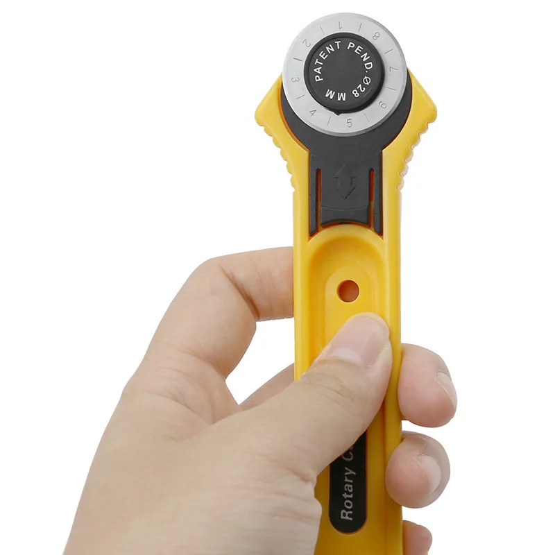 패치워크 롤러 휠 라운드 나이프, 28mm, 천 커팅 나이프, 가죽 공예 직물 로터리 커터, 가죽 직물용