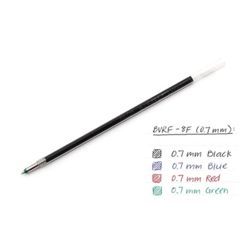 Pilot BVRF-8F 6pcs/lot Acro Ink Ballpoint Multi Pen Refill - 0.7 mm - Black/Blue/Red/Green For Dr. Grip