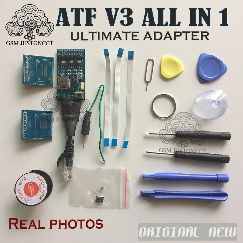 ATF BOX JTAG / EMMC/ISP/MMC, ATF-V3 de tarjeta todo en 1, adaptador definitivo para caja grande ATF/Nitro/Iluminación