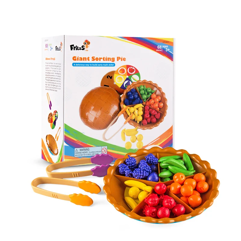 Simulation Fruit Vegetable Model children's plastic food home game color classification early education Puzzle toy set