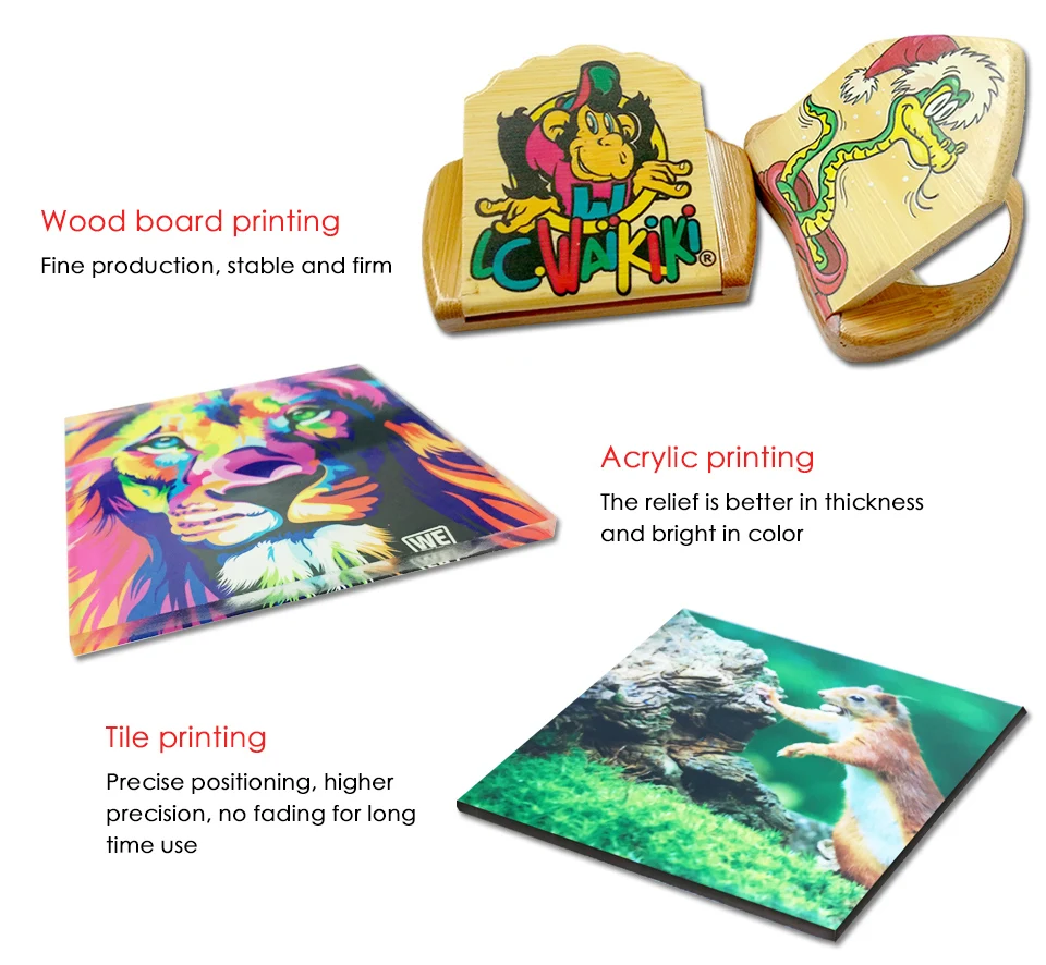 60*60cm print size high speed automatic 6060 UV flatbed printer 12 color 2 printhead for phone case pen glass T-shirt wood metal