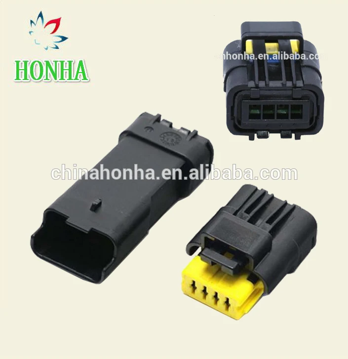 Free shipping 5/10/20sets kit Intake 4pin 1.5mm male female pressure oxygen sensor wire connector 211PL042S0049 211PC042S4021