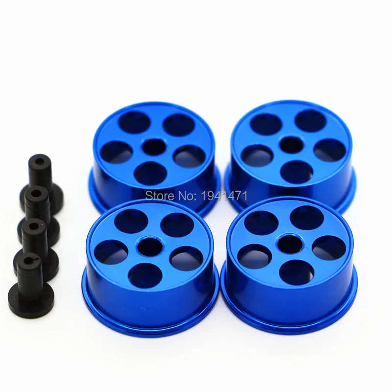 RFDTYGR MINI 4WD Middle Diameter Wheels Self-made Parts For Tamiya MINI 4WD Colored Wheel w/Aluminum Disc  L018 1Set/lot