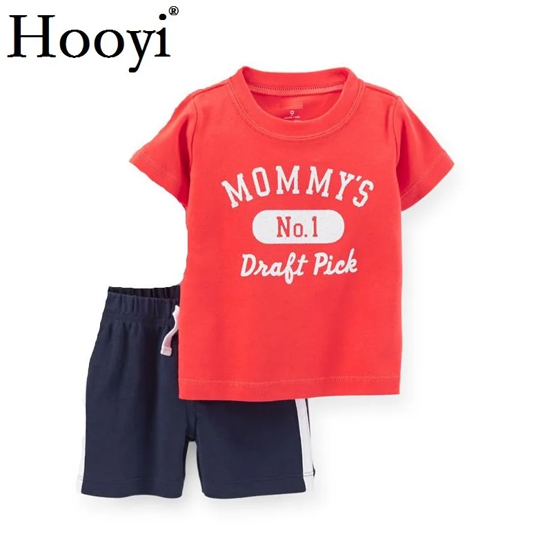 Casual Baby Clothes Suit Newborn 2PCS Clothing Sets Sailor Anchor Summer Cotton Baby T-Shirt Shorts Pant 100% Cotton Outfits Top