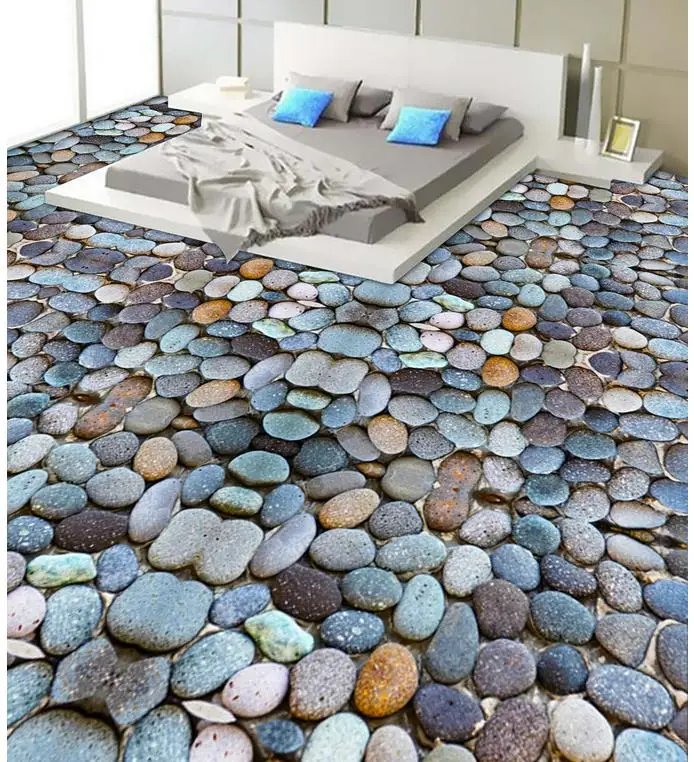 

Photo floor wallpaper 3d stereoscopic stone Waterproof floor mural painting self-adhesive 3D floor