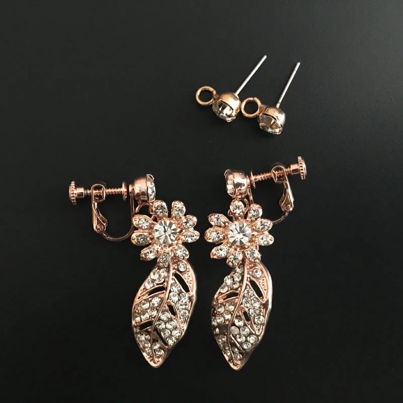 

SLBRIDAL Handmade Rhinestones Crystals Pearls Bridal Wedding Chandelier Earring Dangle Wedding Earring Women Jewelry