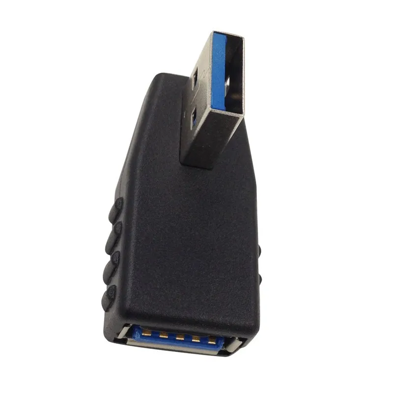 محول موصل USB 3.0 بزاوية 90 درجة ، ذكر إلى أنثى ، M/F