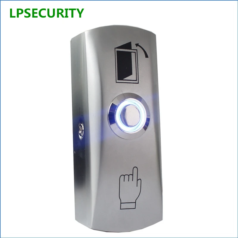 NO COM  LED light Exit Button Exit Switch For Door Access Control System Door Push Exit Door Release Button Switch