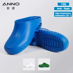 ANNO High Temperature Sterilization Shoes Classic Anti-static Anti Bacteria Clogs Safety Lab Doctor Nurse Slippers for Hospital