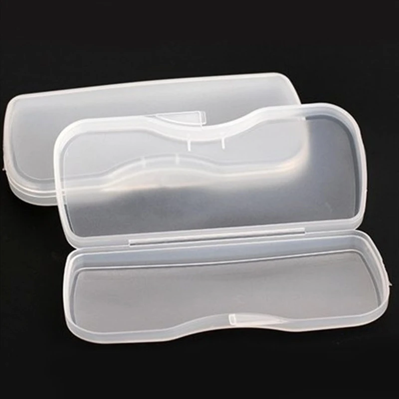 Portable Transparent Shell Eyewear Case Protector Box For Clip-on Flip-up Len Glasses Eyewear Accessories