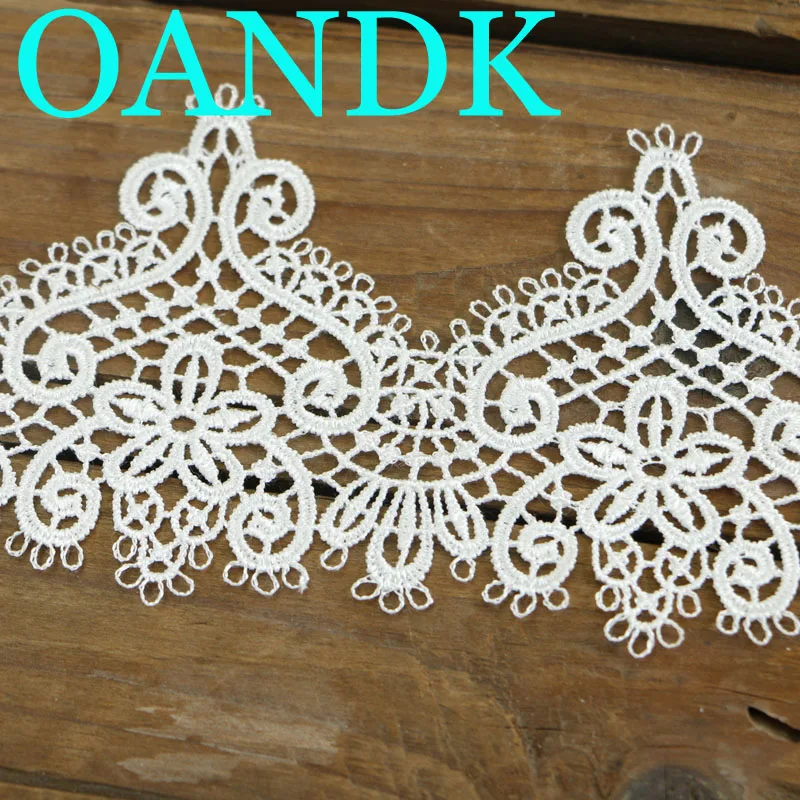 2 yards of white lace decorative home DIY wedding clothing sewing craft decorative handmade lace