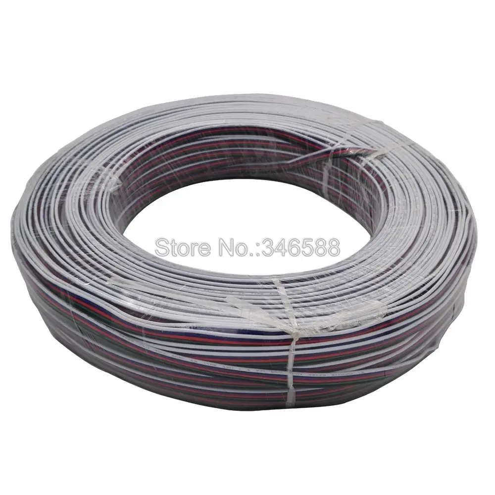 10m/20m LED Cable Extension Wire Cord Connector 22AWG 2Pins 3Pins 4Pins 5Pins 6Pins for RGB RGBW RGBCCT Single Color LED Strips