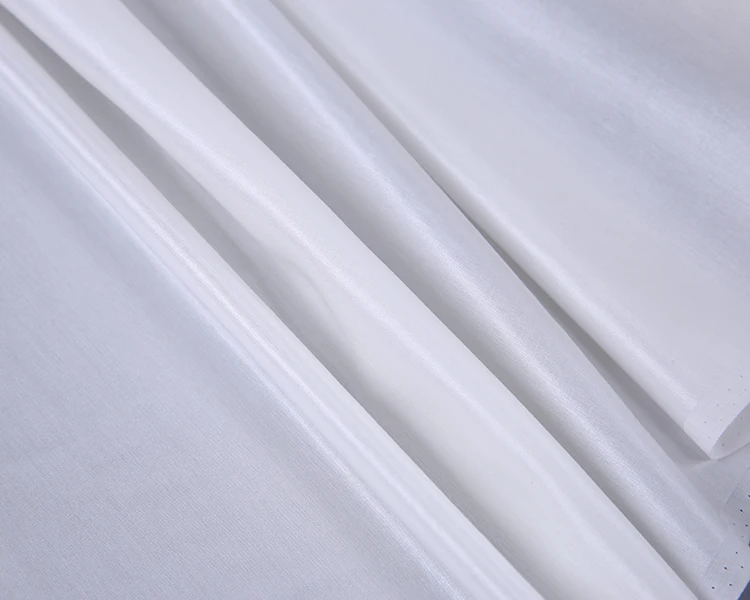 White silk cotton sateen fabric clothing custom silk silk cloth lining lining cloth customized garment