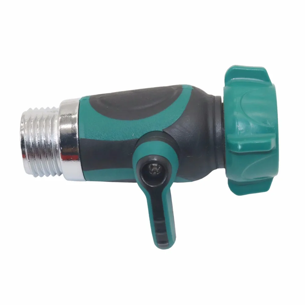 1 Way Garden Hose Shut Off Valve G3/4 inch  Connect Outside Spigot Friendly Faucet Extension