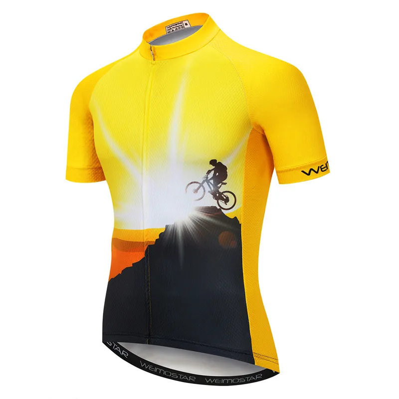 Weimostar Summer Riding Cycling Jersey Shirt Men Pro Team Mountain Bike Clothing Maillot Ciclismo Quick Dry MTB Bicycle Jersey